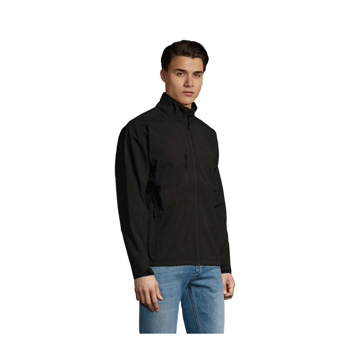 Kurtki z logo – relax męski softshell 340g relax s46600-bk-side RELAX Męski softshell 340g RELAX s46600-bk-side
