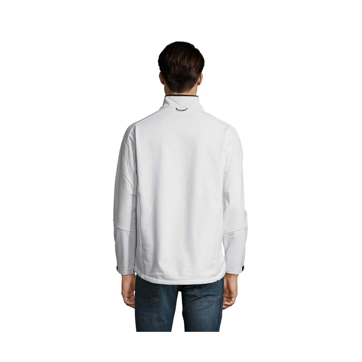 Kurtki z logo – relax męski softshell 340g relax s46600-wh-back RELAX Męski softshell 340g RELAX s46600-wh-back