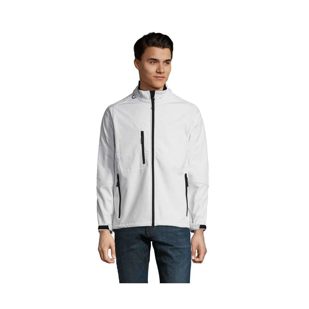 Kurtki z logo – relax męski softshell 340g relax s46600-wh RELAX Męski softshell 340g RELAX s46600-wh
