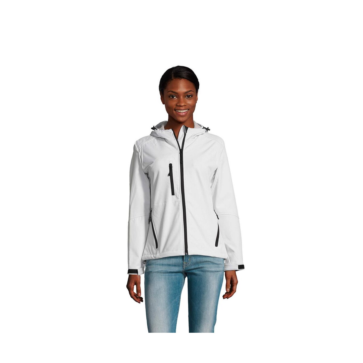 Kurtki z logo – replay damski softshell340 replay women s46802-wh REPLAY damski softshell340 REPLAY WOMEN s46802-wh