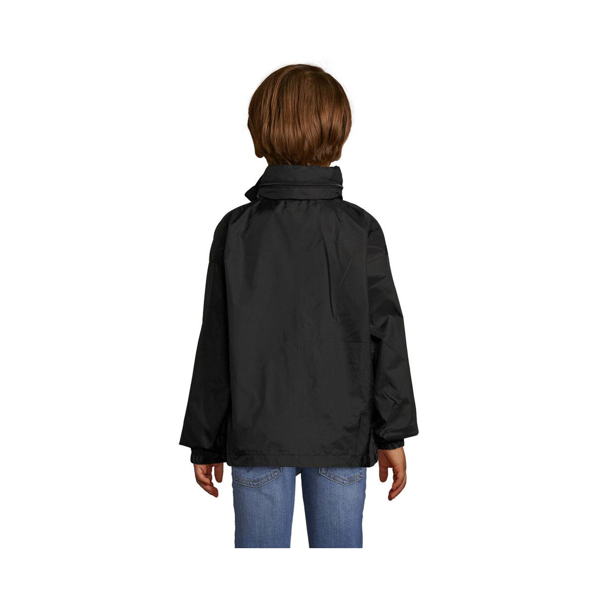 Kurtki z logo – surf kids windbreaker 210g surf kids s32300-bk-back SURF KIDS WINDBREAKER 210g SURF KIDS s32300-bk-back