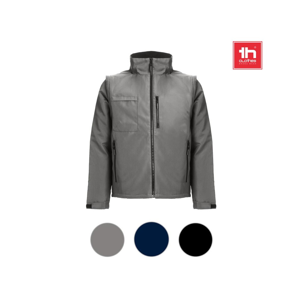 Kurtki z logo – thc astana. wyściełana kurtka poliestrowa (unisex) 30251_a THC ASTANA. Wyściełana kurtka poliestrowa (unisex) 30251_a