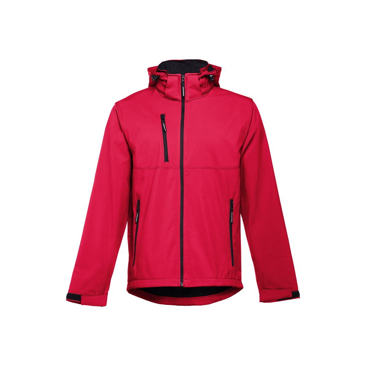Kurtki z logo – thc zagreb. męska kurtka softshell z poliestru i elastanu 30180_105 THC ZAGREB. Męska kurtka softshell z poliestru i elastanu 30180_105