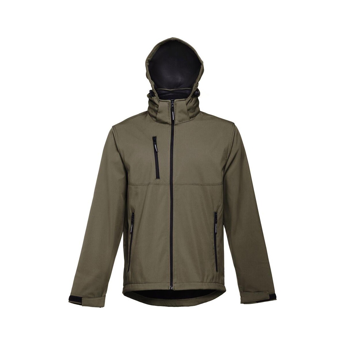 Kurtki z logo – thc zagreb. męska kurtka softshell z poliestru i elastanu 30180_149-d THC ZAGREB. Męska kurtka softshell z poliestru i elastanu 30180_149-d