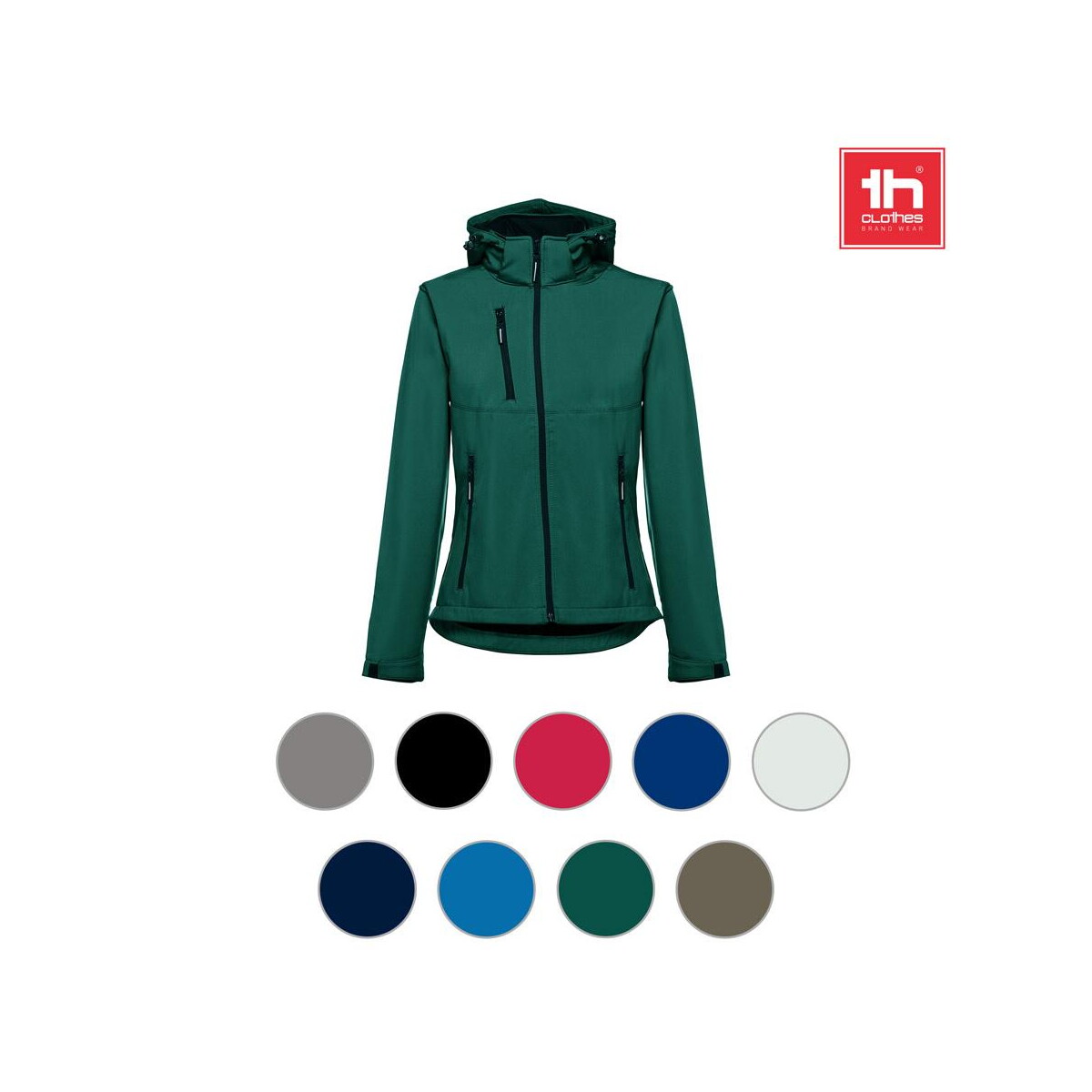 Kurtki z logo – thc zagreb women. damska kurtka softshell taliowana 30181_a THC ZAGREB WOMEN. Damska kurtka softshell taliowana 30181_a