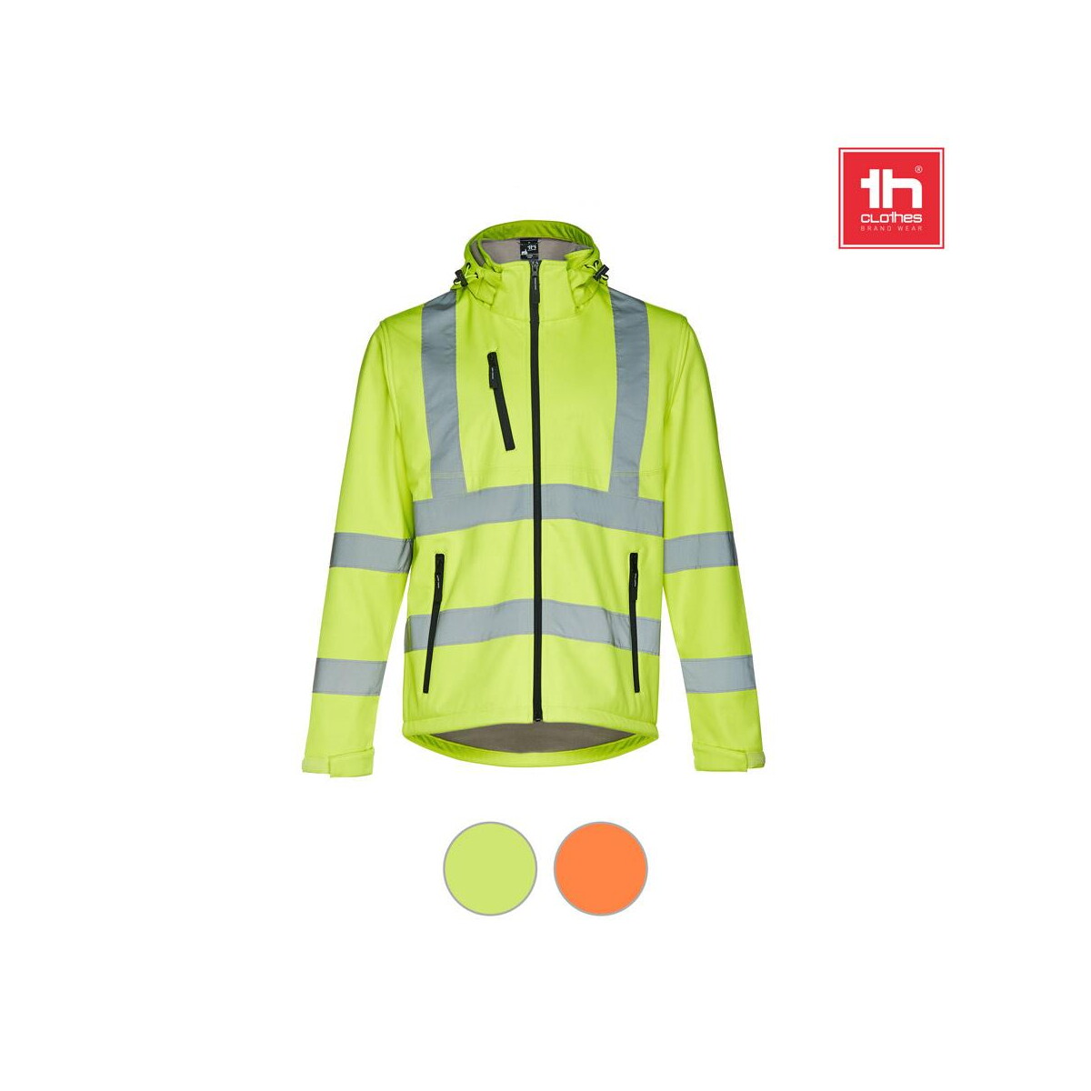 Kurtki z logo – thc zagreb work. kurtka softshell o wysokiej widoczności (unisex) 30182_a THC ZAGREB WORK. Kurtka softshell o wysokiej widoczności (unisex) 30182_a