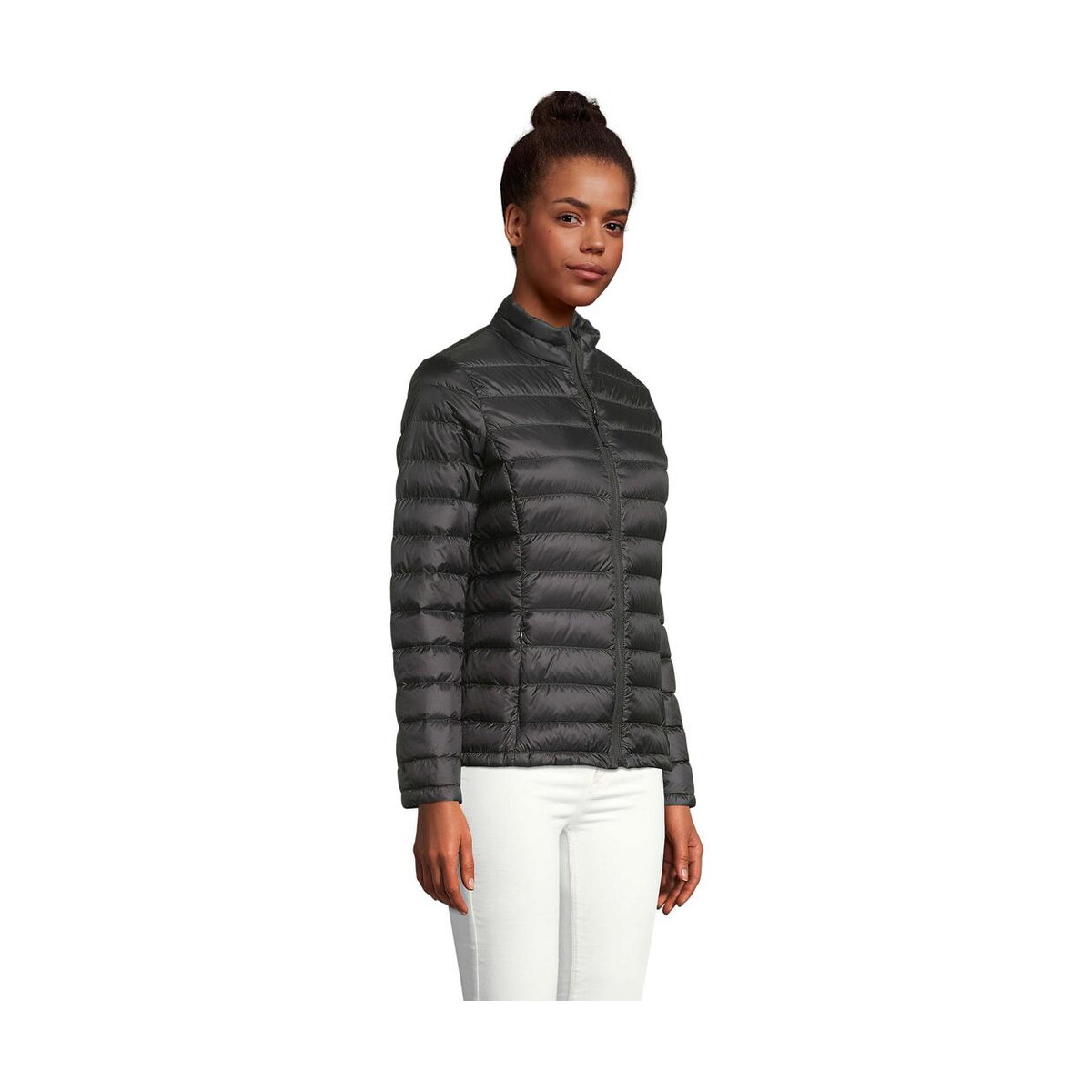 Kurtki z logo – wilson jacket damskie 380t wilson women s02899-bk-side WILSON JACKET Damskie 380T WILSON WOMEN s02899-bk-side