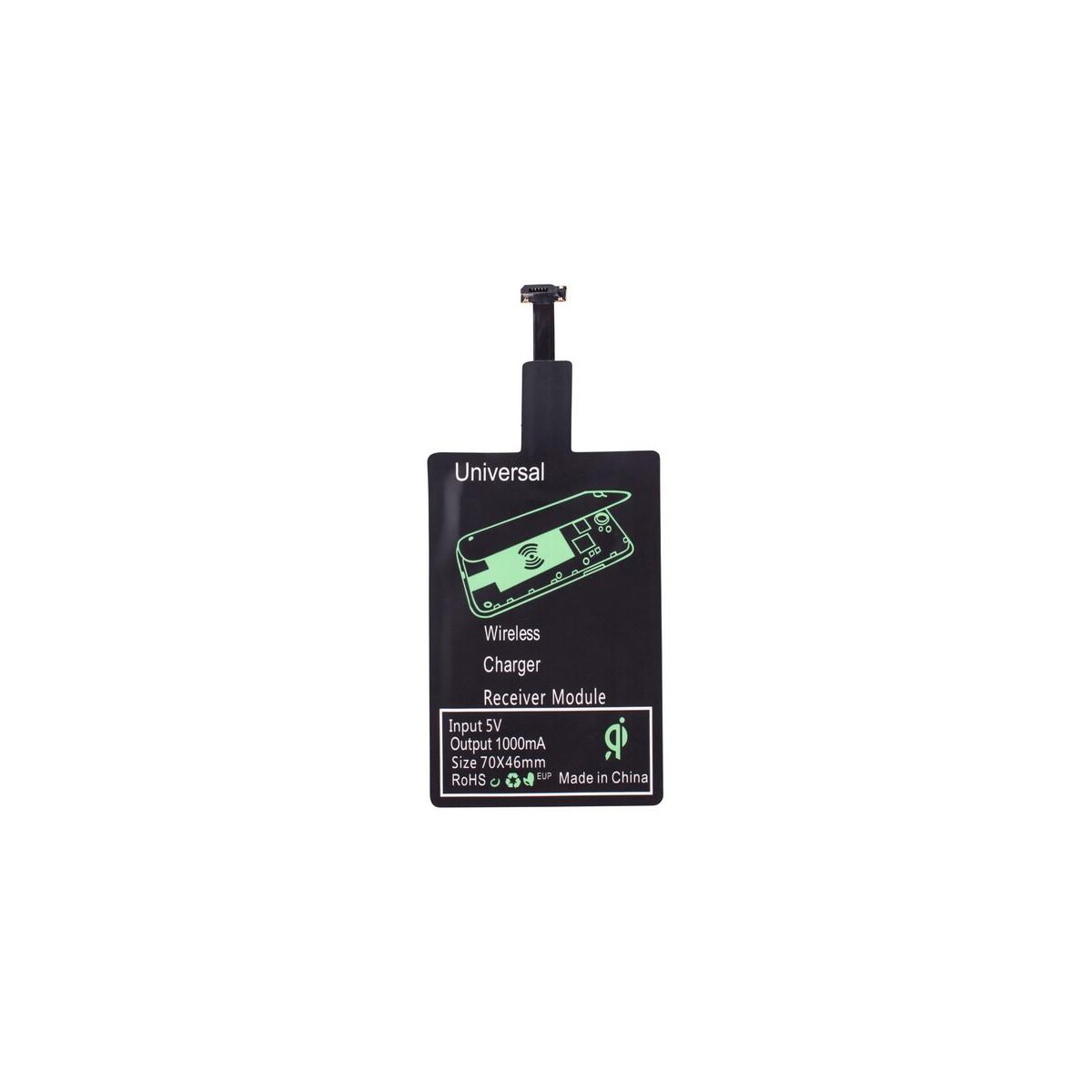 Ładowarki z logo – adapter do ładowania bezprzewodowego V3948-03_AAA02 Adapter do ładowania bezprzewodowego V3948-03_AAA02