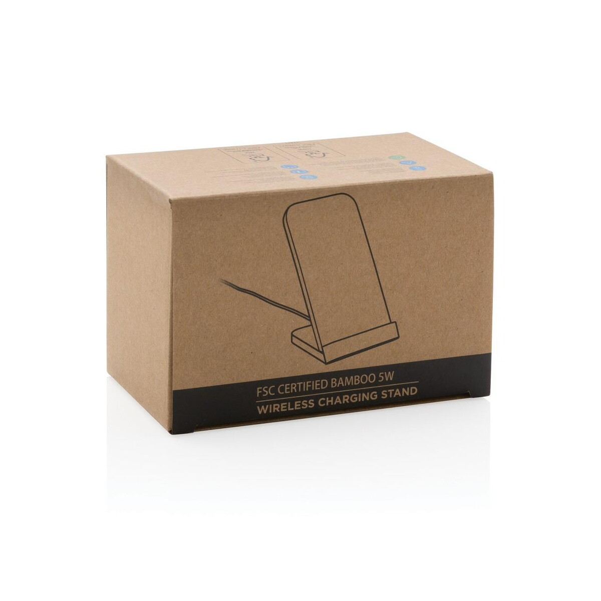 Ładowarki z logo – bambusowa ładowarka bezprzewodowa 5w, stojak na telefon P308.359__P_501 Bambusowa ładowarka bezprzewodowa 5W, stojak na telefon P308.359__P_501