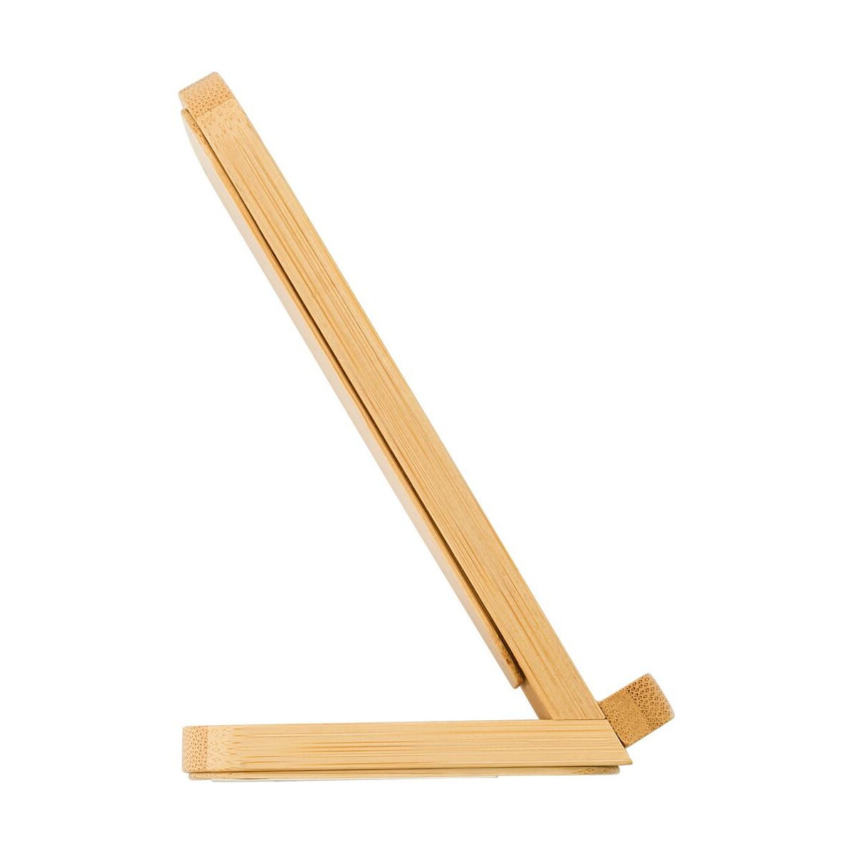 Ładowarki z logo – bambusowa ładowarka bezprzewodowa 5w, stojak na telefon V0186-17_ISD01 Bambusowa ładowarka bezprzewodowa 5W, stojak na telefon V0186-17_ISD01