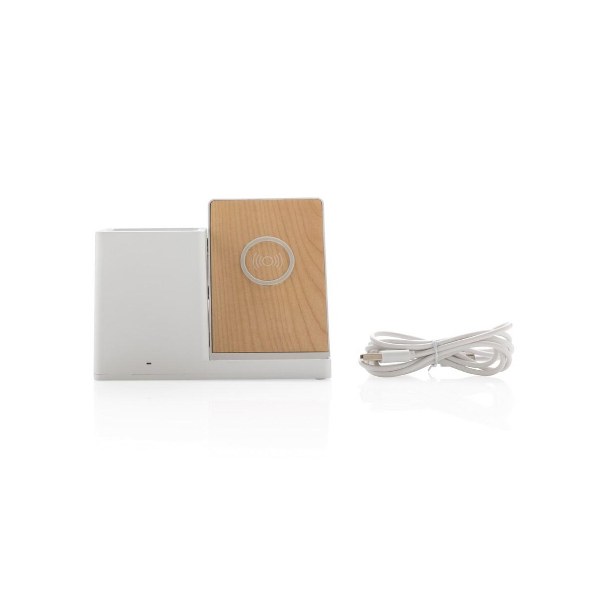 Ładowarki z logo – ładowarka bezprzewodowa 10w, organizer na biurko ontario P308.403__B_3 Ładowarka bezprzewodowa 10W, organizer na biurko Ontario P308.403__B_3