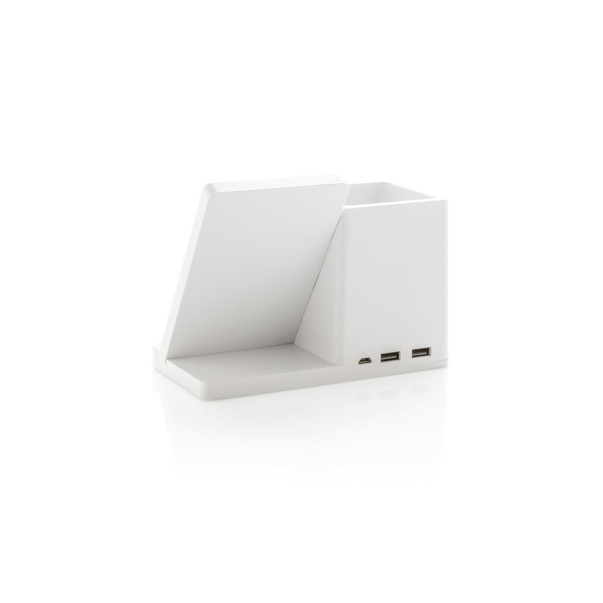 Ładowarki z logo – ładowarka bezprzewodowa 10w, organizer na biurko ontario P308.403__B_5 Ładowarka bezprzewodowa 10W, organizer na biurko Ontario P308.403__B_5
