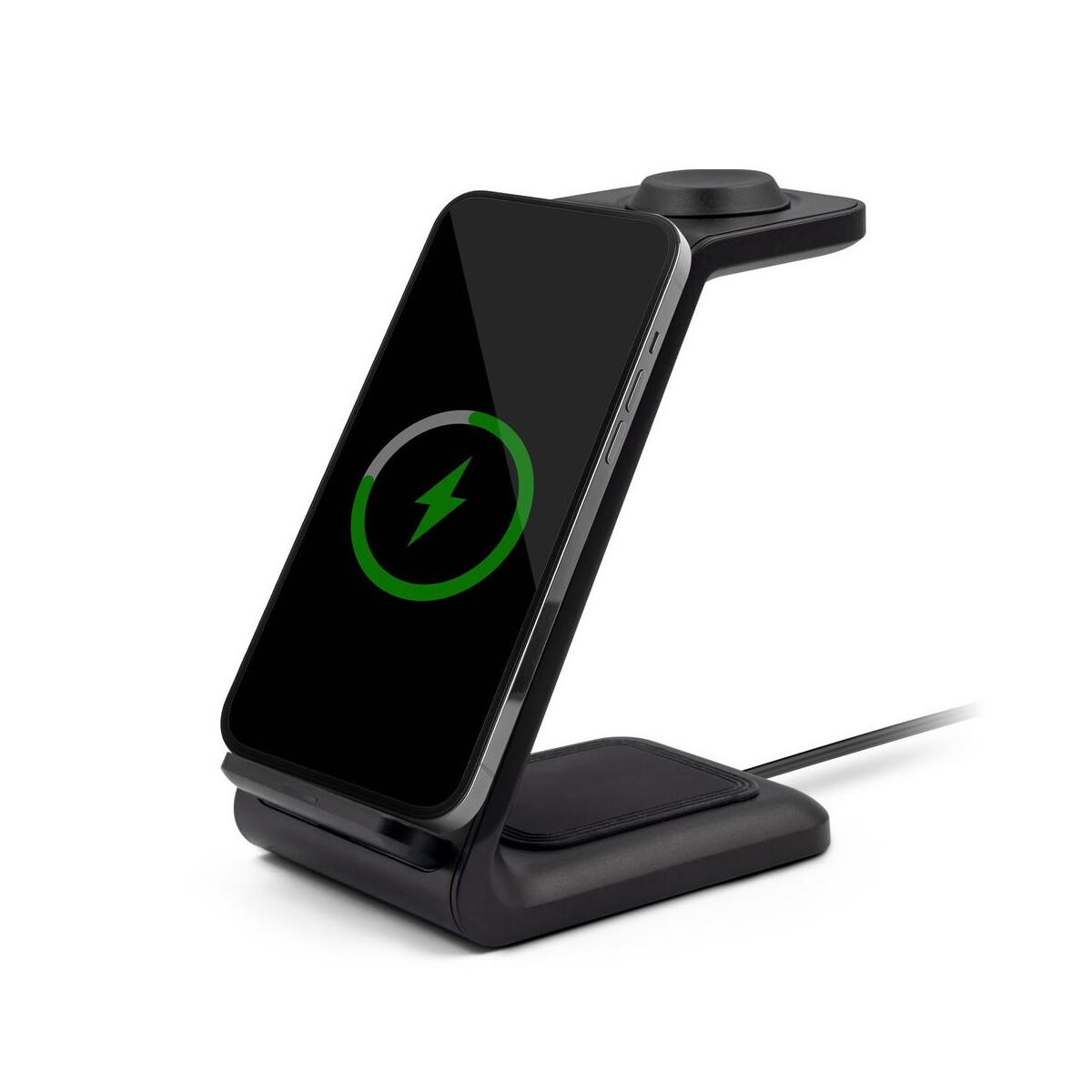 Ładowarki z logo – ładowarka bezprzewodowa 15w, 3 w 1, stojak na telefon | todd V1380-03_AAA02 Ładowarka bezprzewodowa 15W, 3 w 1, stojak na telefon | Todd V1380-03_AAA02