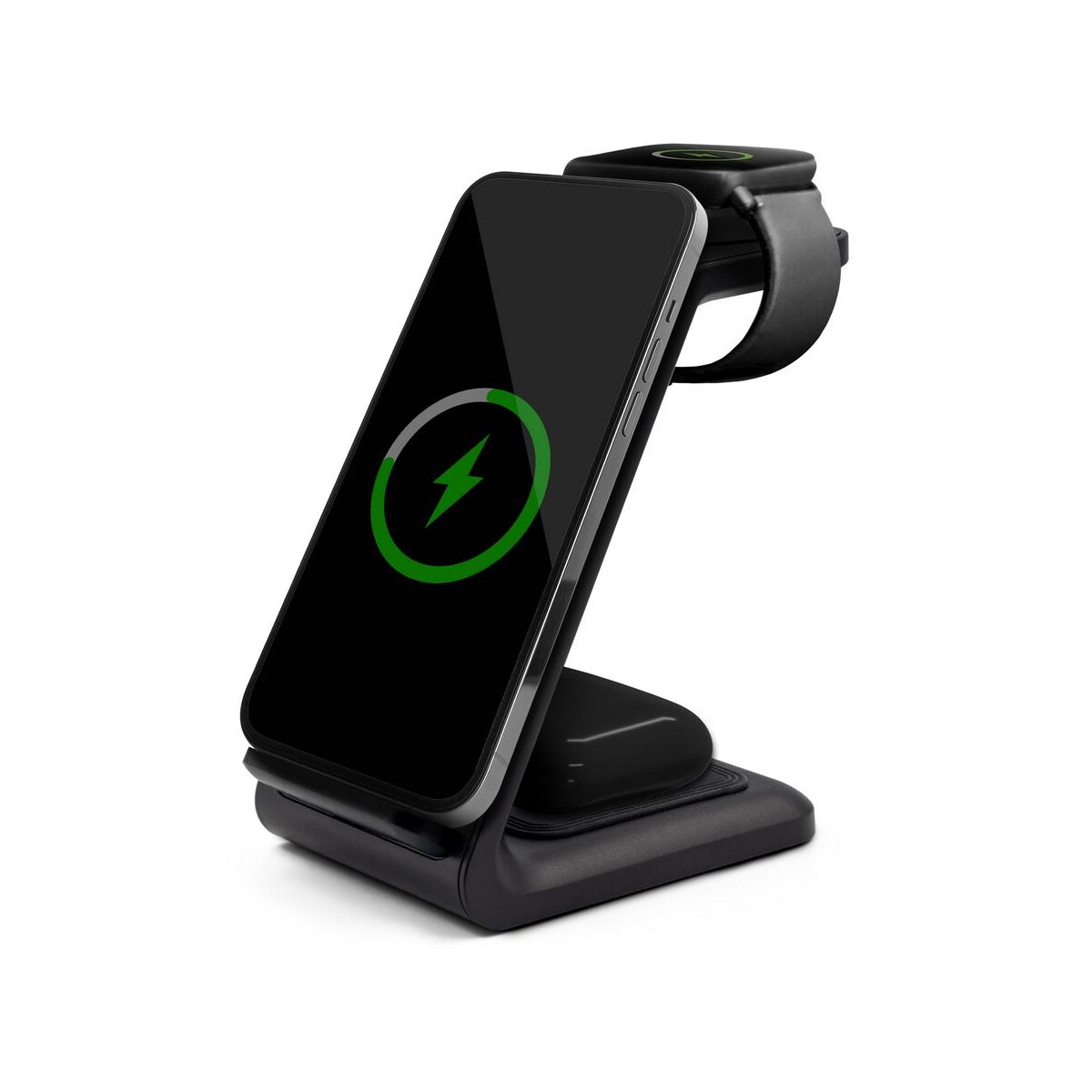 Ładowarki z logo – ładowarka bezprzewodowa 15w, 3 w 1, stojak na telefon | todd V1380-03_AAA03 Ładowarka bezprzewodowa 15W, 3 w 1, stojak na telefon | Todd V1380-03_AAA03