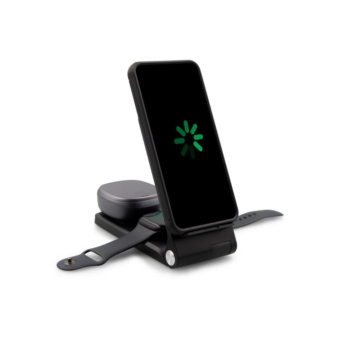 Ładowarki z logo – ładowarka bezprzewodowa 15w exclusive collection, 3 w 1, stojak na telefon | zita VA124-03_AAA02 Ładowarka bezprzewodowa 15W Exclusive Collection, 3 w 1, stojak na telefon | Zita VA124-03_AAA02