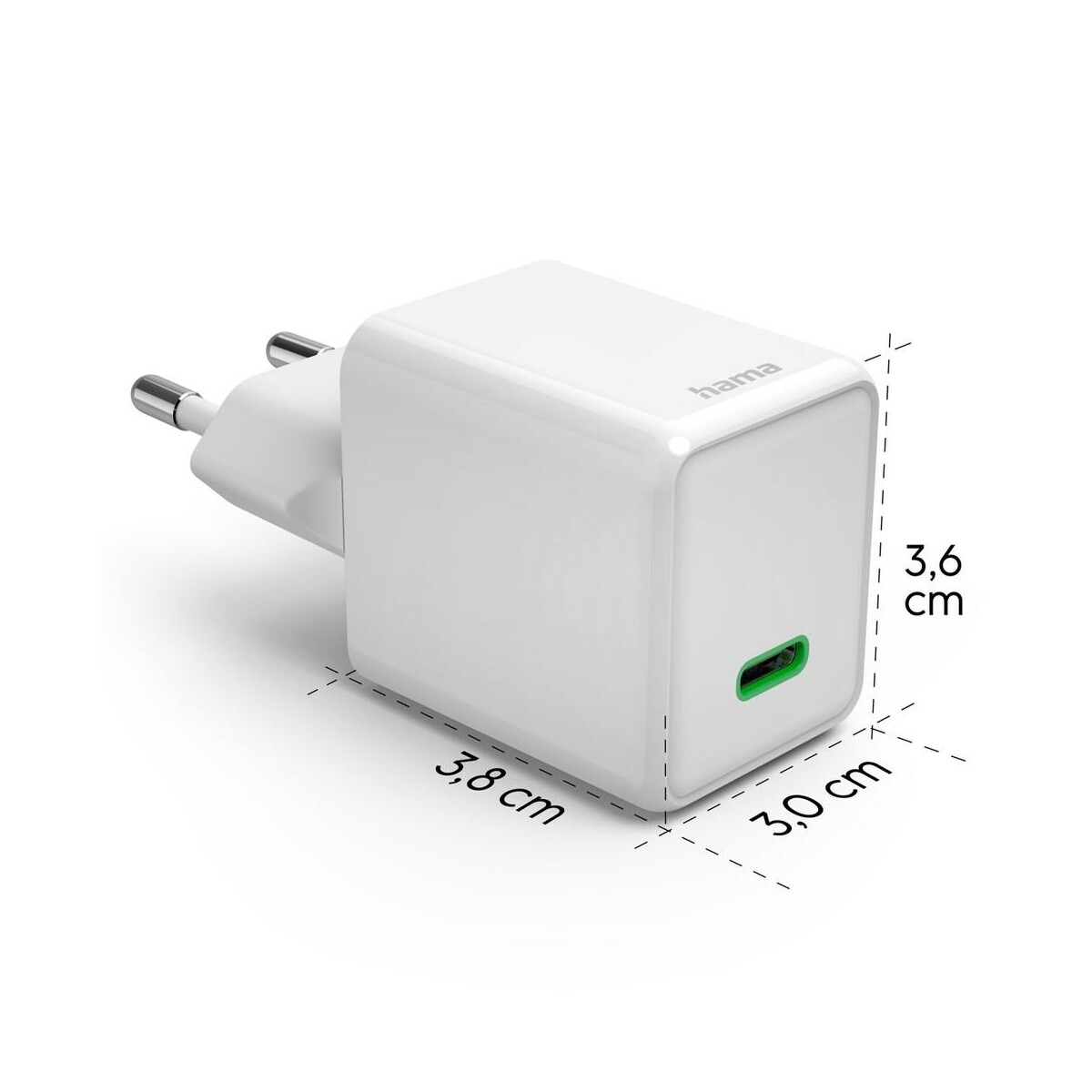 Ładowarki z logo – ładowarka ścienna 45w hama supermini VH020-02_AAA06 Ładowarka ścienna 45W Hama Supermini VH020-02_AAA06