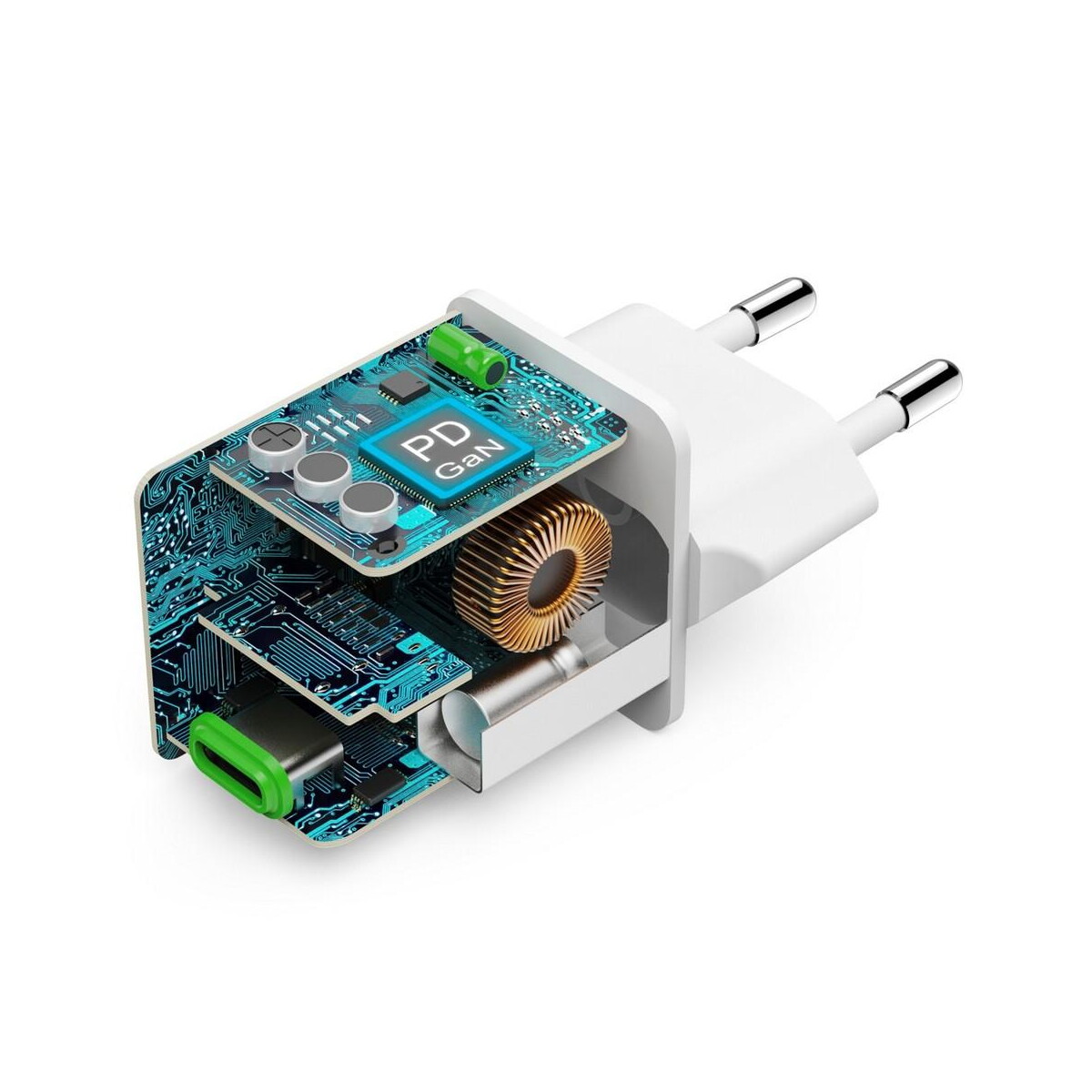 Ładowarki z logo – ładowarka ścienna 45w hama supermini VH020-02_IDE01 Ładowarka ścienna 45W Hama Supermini VH020-02_IDE01