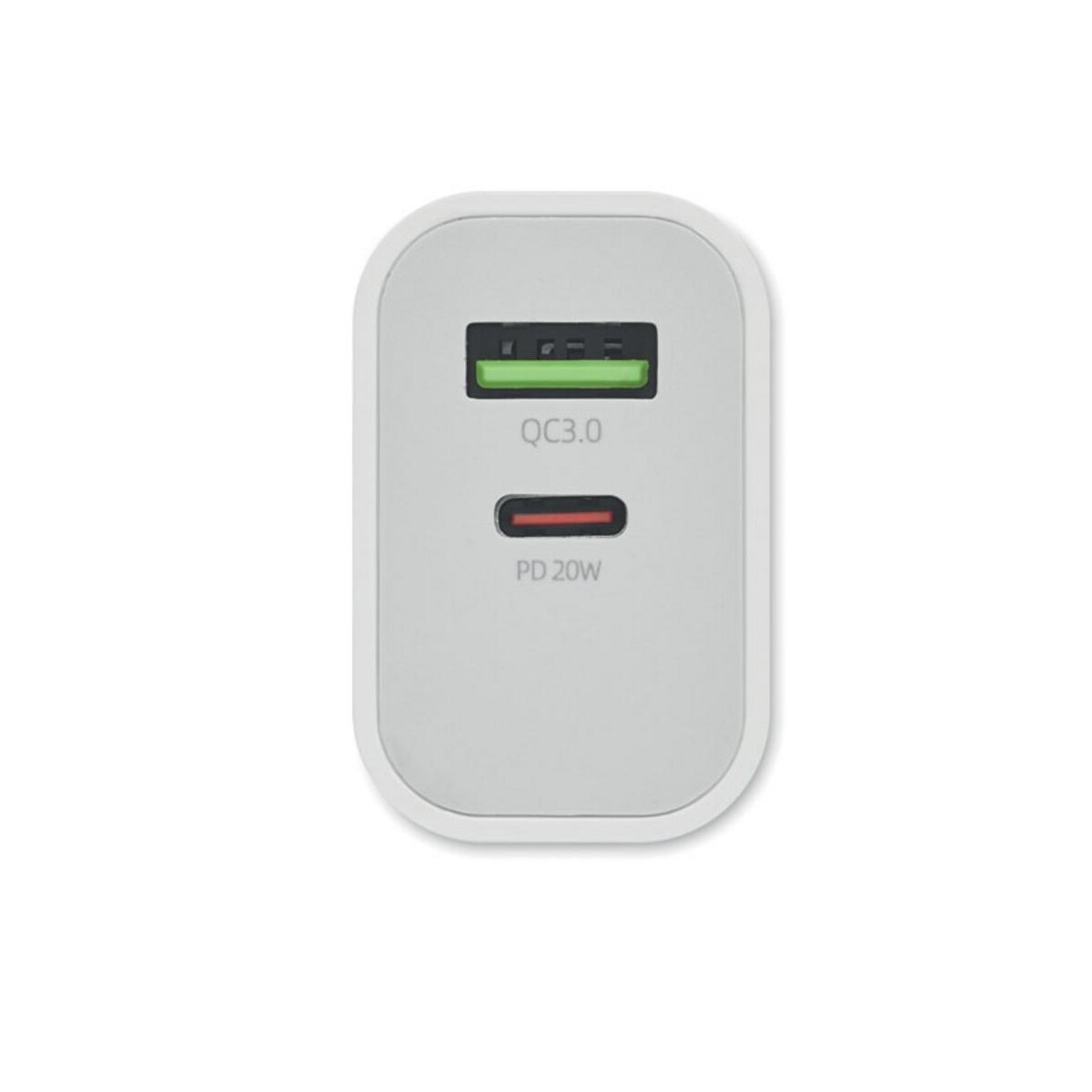 Ładowarki z logo – ładowarka usb 18w 2 porty port mo6879-06-side Ładowarka USB 18W 2 porty PORT mo6879-06-side