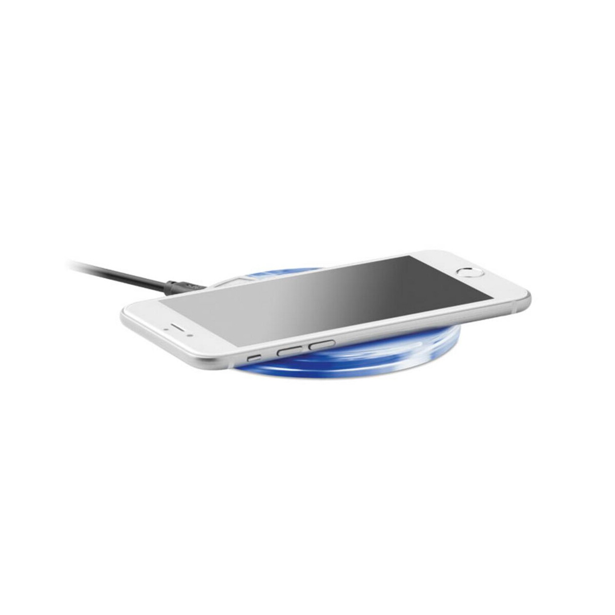 Ładowarki z logo – okrągła podkładka do ładowania uve charging + mo6391-06-back Okrągła podkładka do ładowania UVE CHARGING + mo6391-06-back