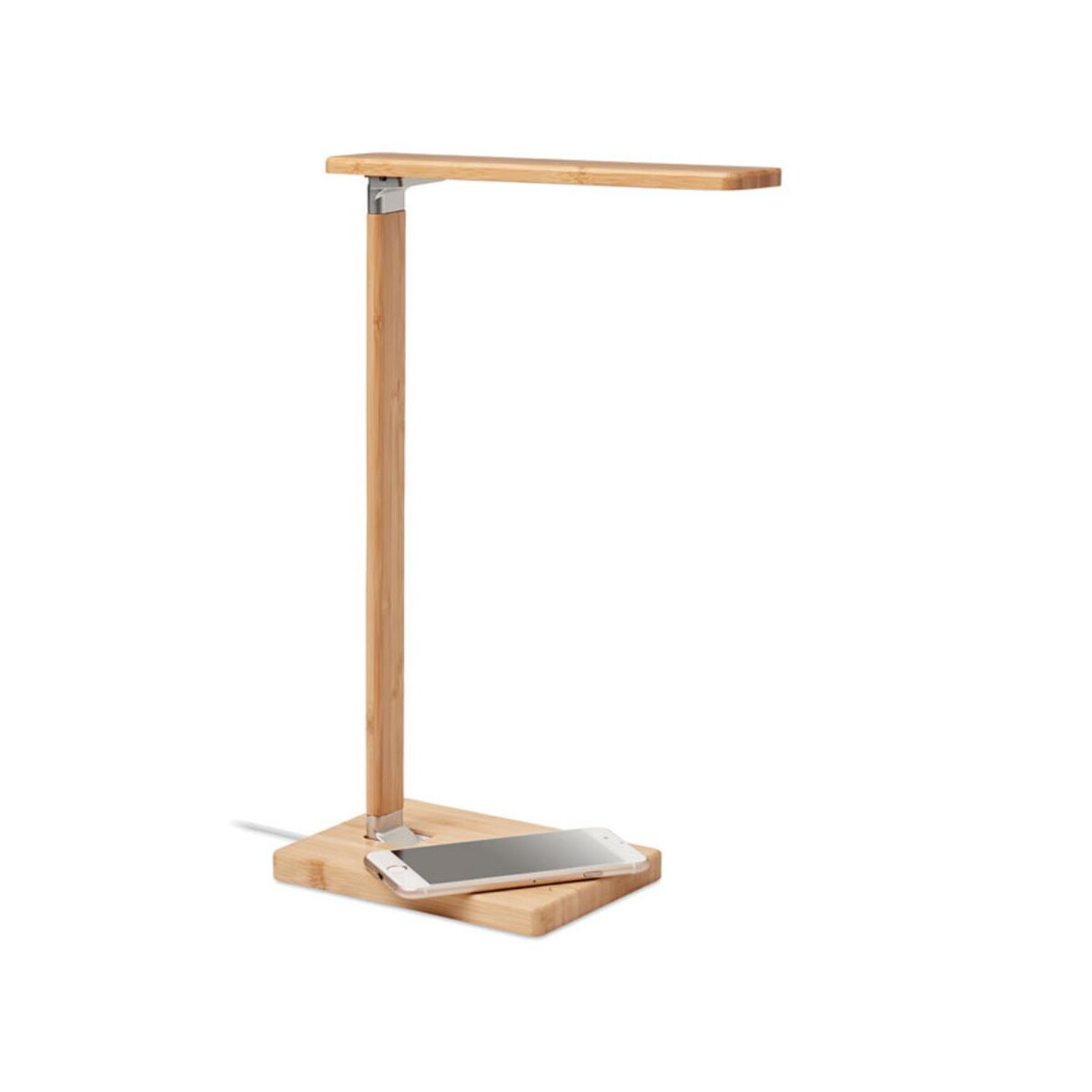 Lampki na biurko z logo – lampka biurkowa/ładowarka 10w neat light mo6346-40-side Lampka biurkowa/ładowarka 10W NEAT LIGHT mo6346-40-side