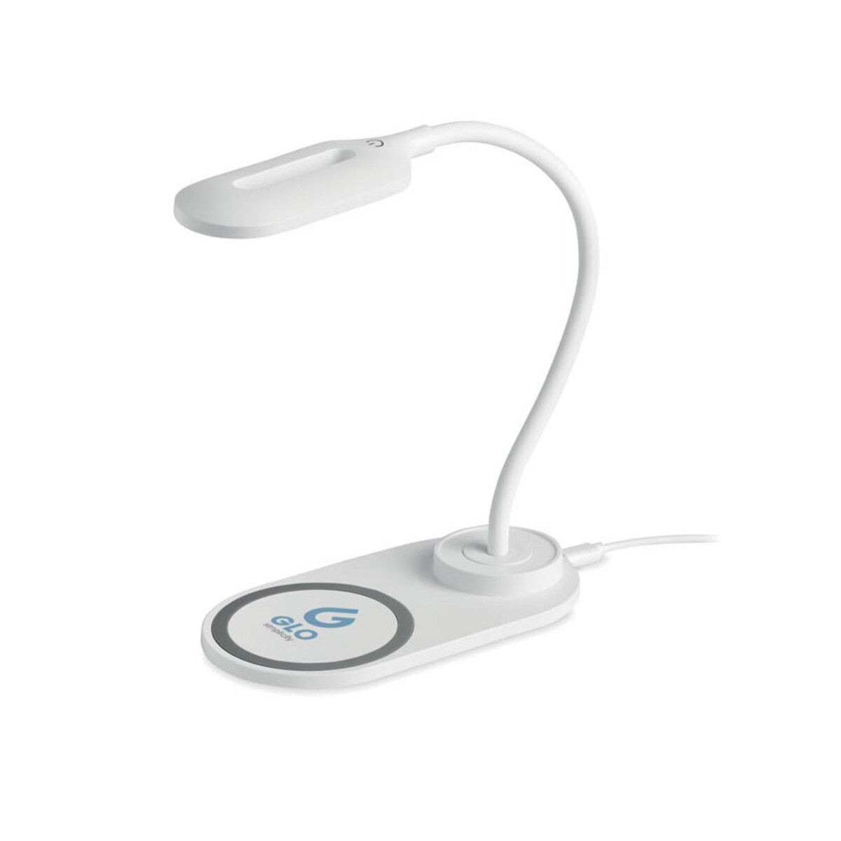 Lampki na biurko z logo – lampka biurkowa/ładowarka 10w saturn mo6349-06-print Lampka biurkowa/ładowarka 10W SATURN mo6349-06-print