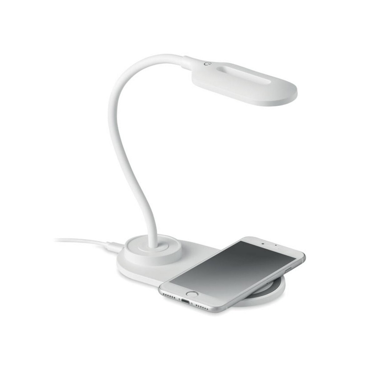 Lampki na biurko z logo – lampka biurkowa/ładowarka 10w saturn mo6349-06-side Lampka biurkowa/ładowarka 10W SATURN mo6349-06-side