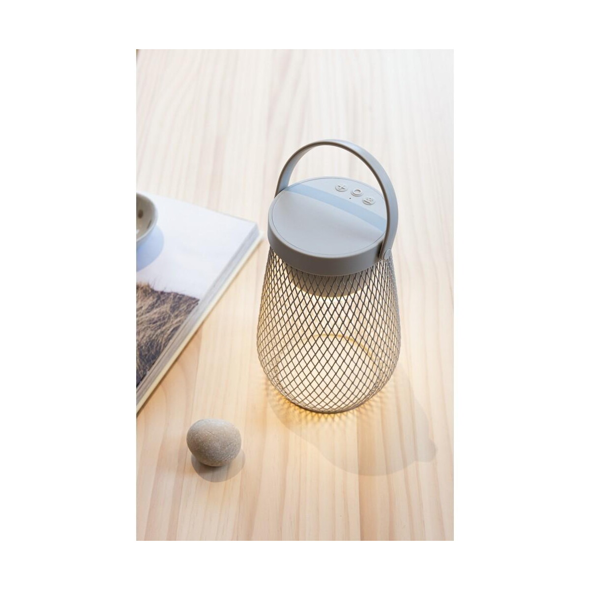 Lampki na biurko z logo – lampka na biurko aurora, plastik z recyklingu P513.7502__M_403 Lampka na biurko Aurora, plastik z recyklingu P513.7502__M_403