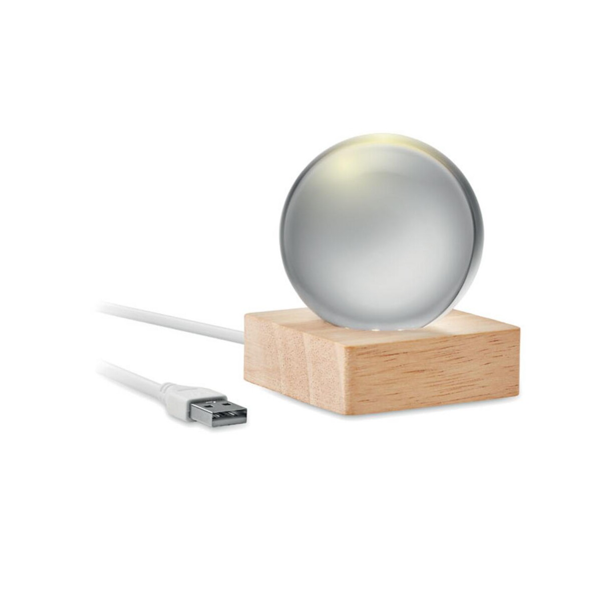 Lampki na biurko z logo – szklana kula led light mo2689-40 Szklana kula LED LIGHT mo2689-40