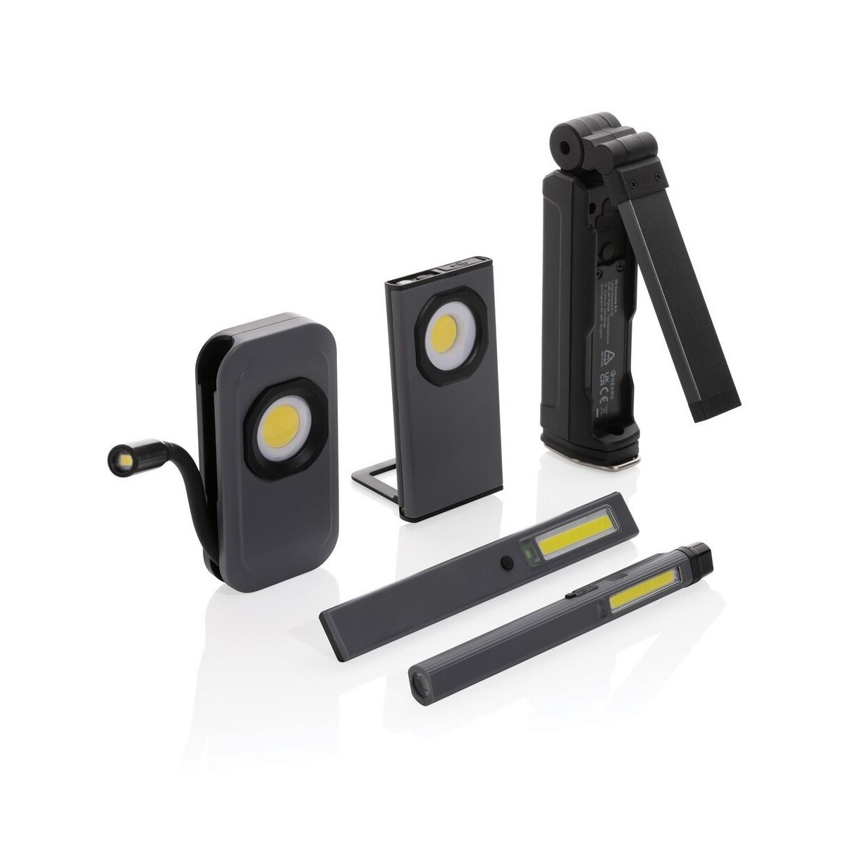 Latarki z logo – lampka warsztatowa cob gear x, ładowana przez usb P513.242__G_300 Lampka warsztatowa COB Gear X, ładowana przez USB P513.242__G_300