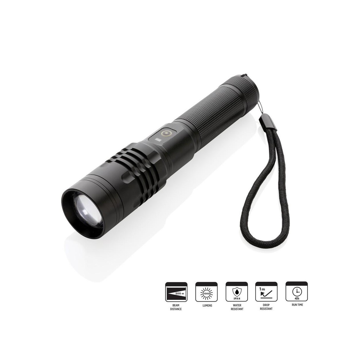 Latarki z logo – latarka gear x, ładowana przez usb P513.851__B_11 Latarka Gear X, ładowana przez USB P513.851__B_11
