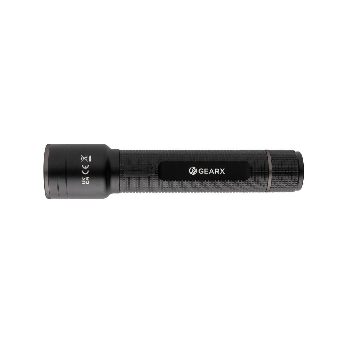 Latarki z logo – latarka gear x, ładowana przez usb, aluminium z recyklingu P513.921__B_2 Latarka Gear X, ładowana przez USB, aluminium z recyklingu P513.921__B_2