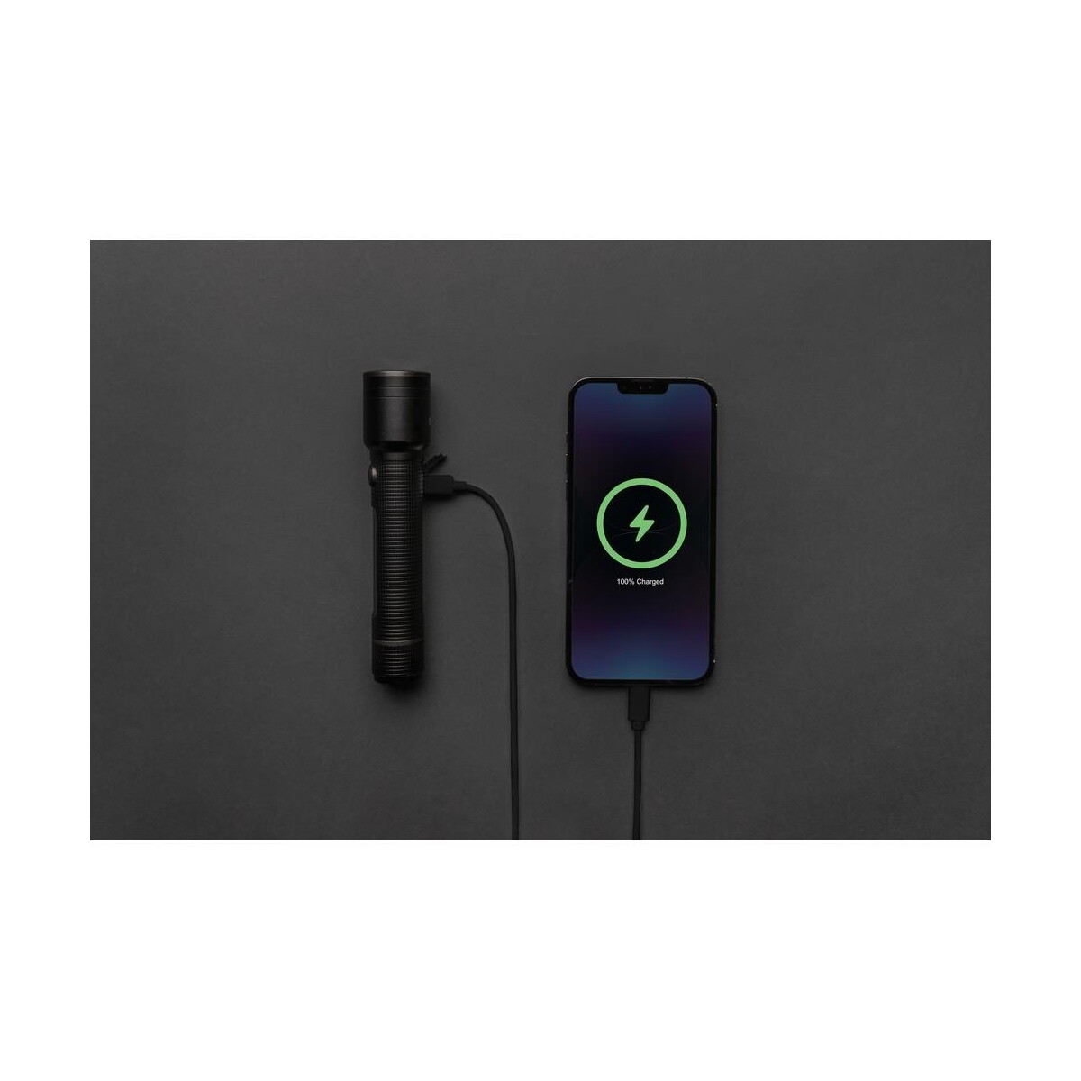Latarki z logo – latarka gear x, ładowana przez usb, aluminium z recyklingu P513.921__B_5 Latarka Gear X, ładowana przez USB, aluminium z recyklingu P513.921__B_5