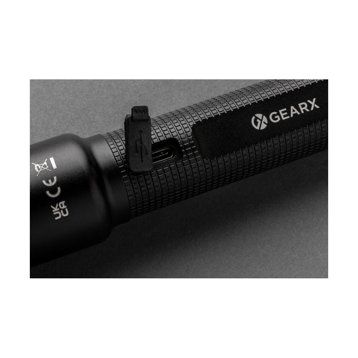 Latarki z logo – latarka gear x, ładowana przez usb, aluminium z recyklingu P513.921__B_8 Latarka Gear X, ładowana przez USB, aluminium z recyklingu P513.921__B_8