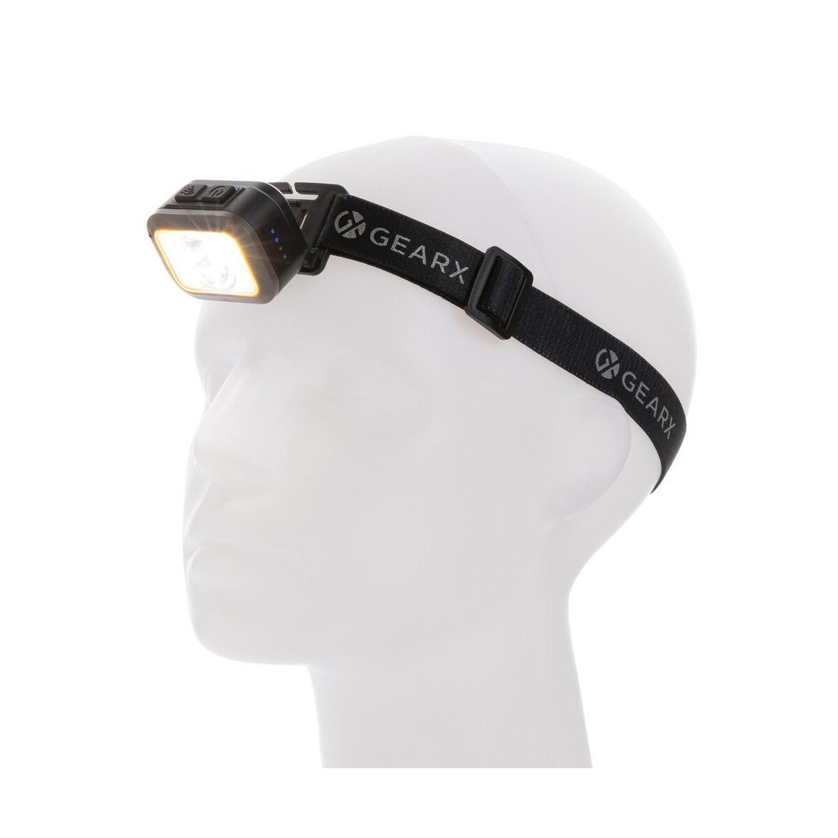 Latarki z logo – latarka na głowę gear x ze światłem cob, rabs P513.102__B_4 Latarka na głowę Gear X ze światłem COB, RABS P513.102__B_4