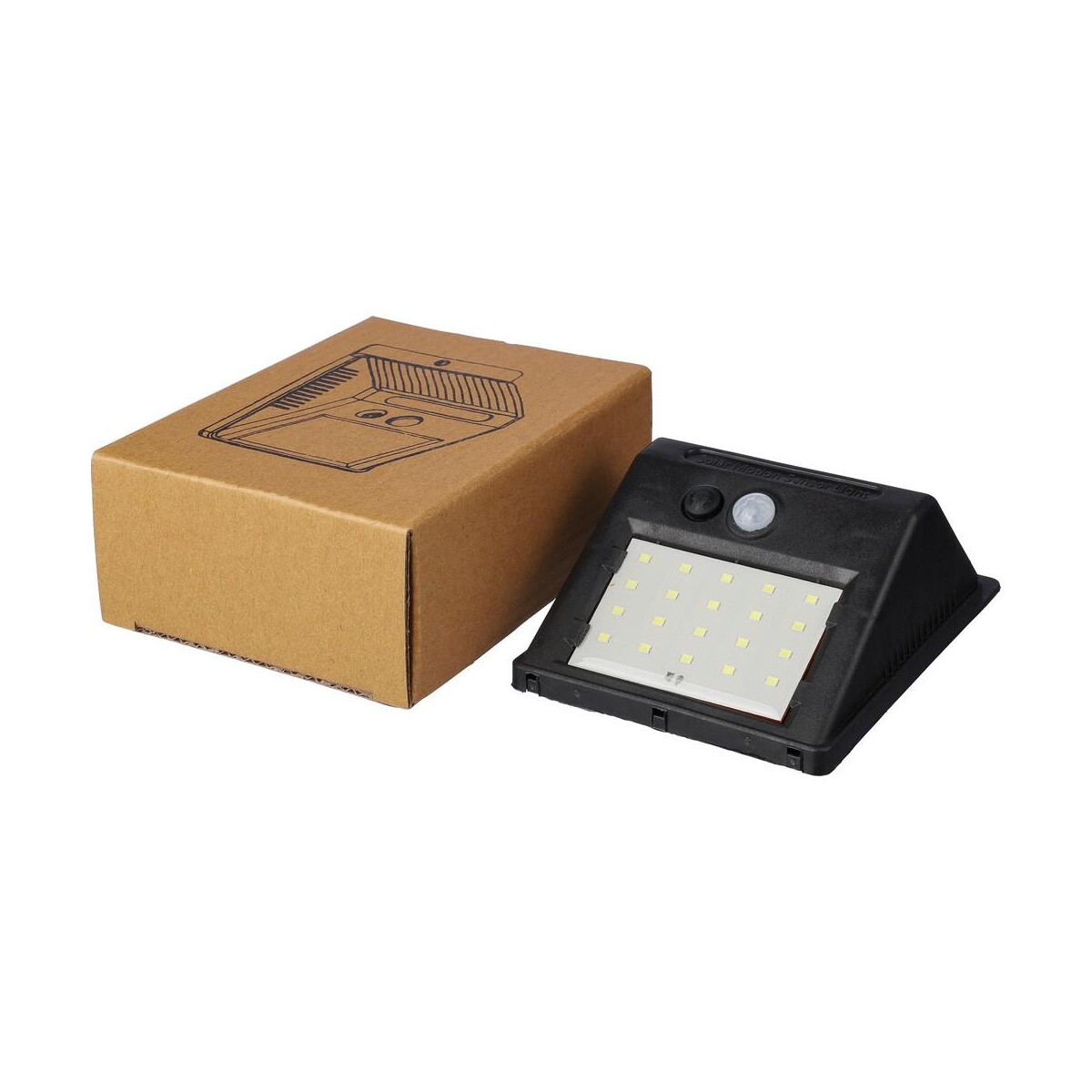 Latarki z logo – solarna lampa ścienna VA862-03_AAA04 Solarna lampa ścienna VA862-03_AAA04