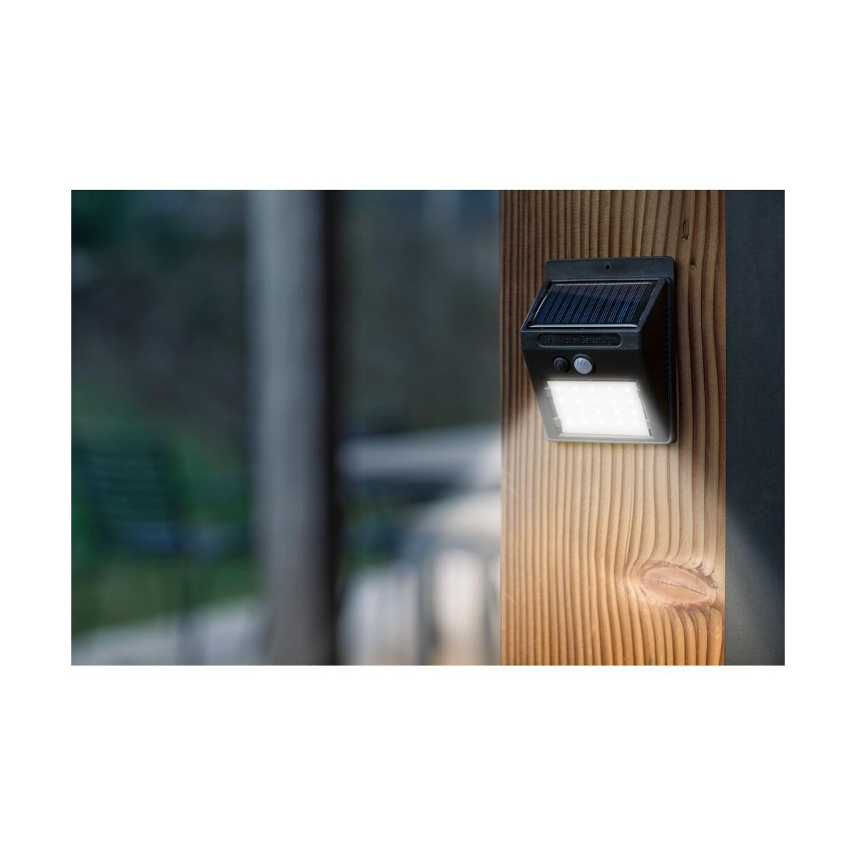 Latarki z logo – solarna lampa ścienna VA862-03_ATM01 Solarna lampa ścienna VA862-03_ATM01