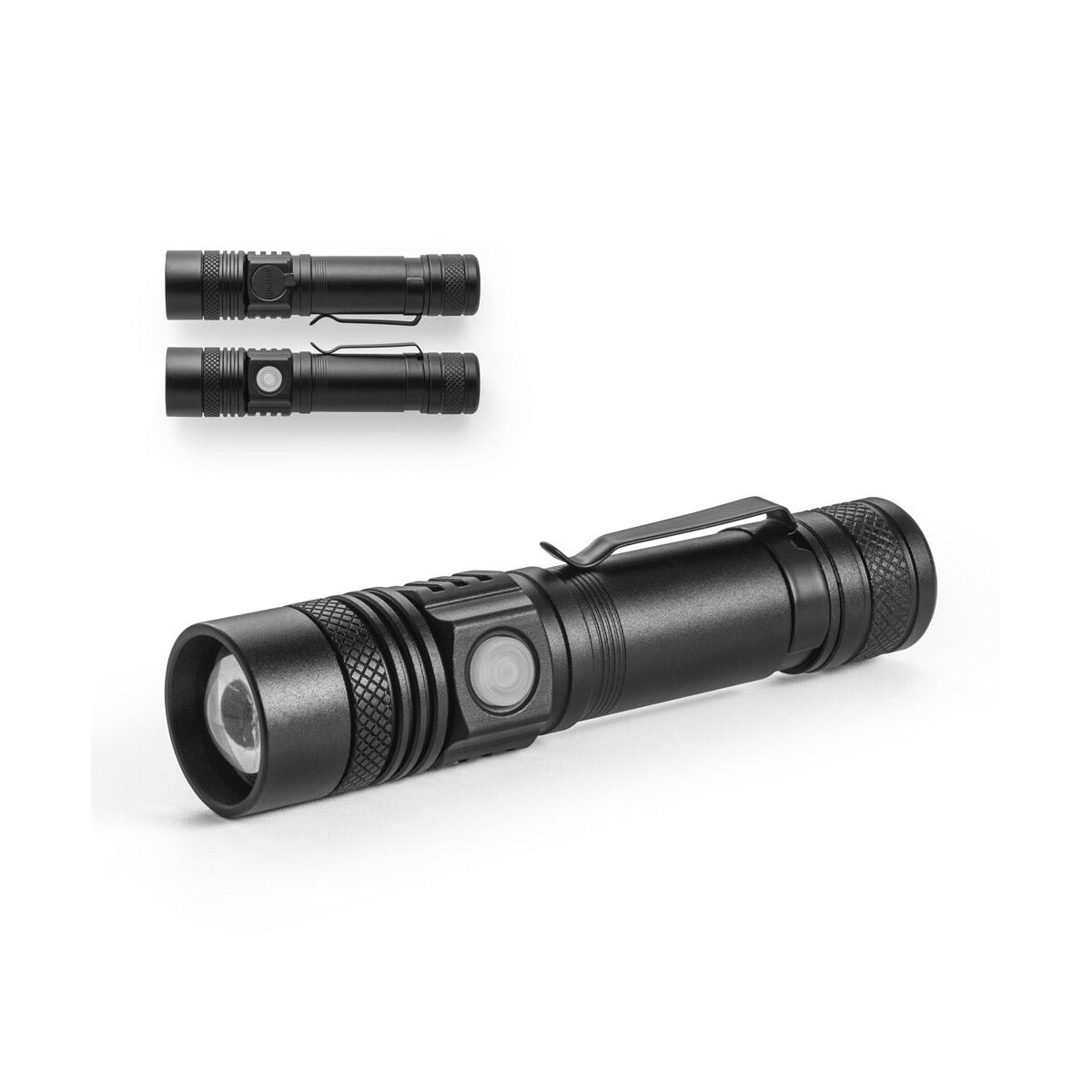 UNGAR. Aluminiowa latarka 5W z możliwością ładowania 98147_set