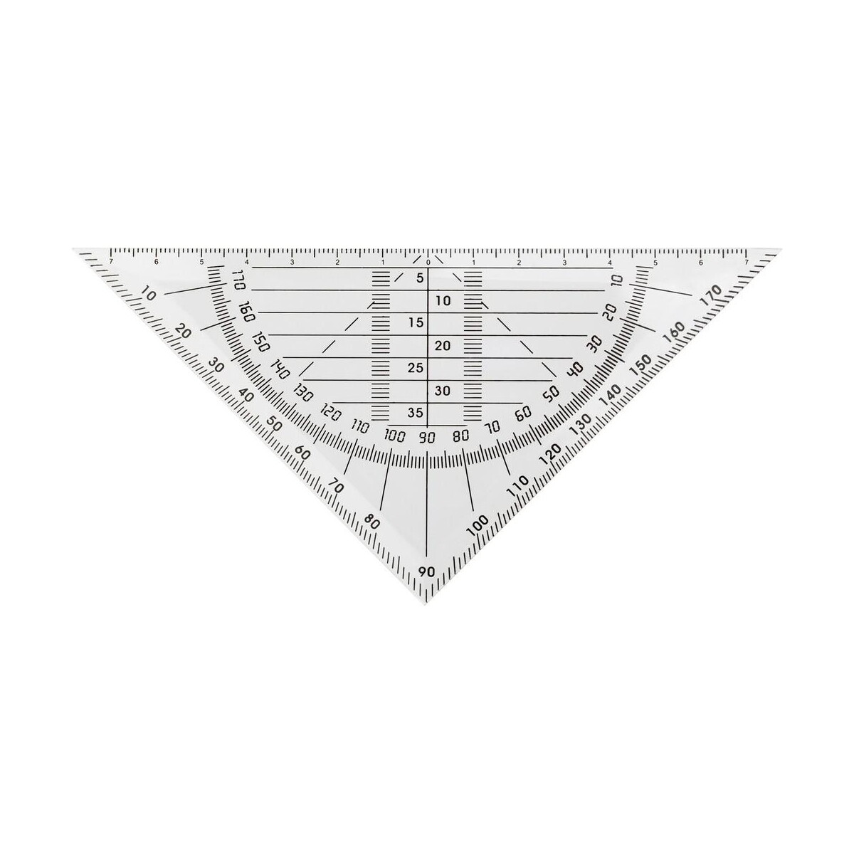 Linijki z logo – ekierka z kątomierzem V2775-00_AAB01 Ekierka z kątomierzem V2775-00_AAB01