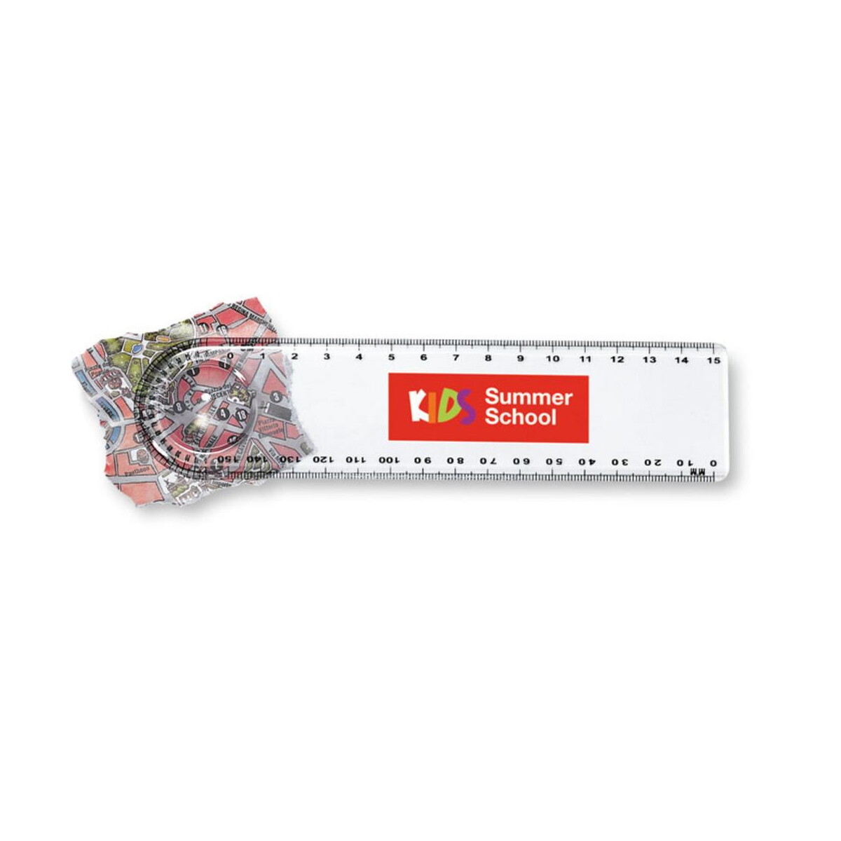 Linijki z logo – linijka z lupą lasta kc3102-22-print Linijka z lupą LASTA kc3102-22-print
