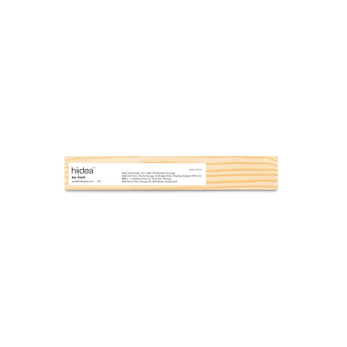 Linijki z logo – wesley 15. linijka z drewna sosnowego o długości 15 cm 93659_150-b WESLEY 15. Linijka z drewna sosnowego o długości 15 cm 93659_150-b