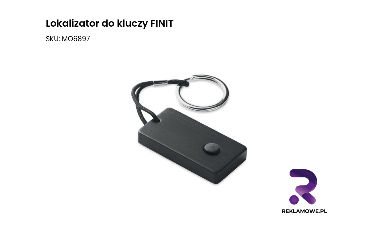 Lokalizator do kluczy FINIT Lokalizator do kluczy FINIT – praktyczny brelok pomagający szybko odnaleźć klucze