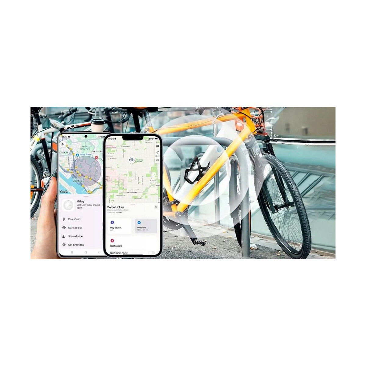Lokalizatory kluczy z logo – rowerowy uchwyt na butelkę, lokalizator mili duo VAM06-03_ATM01 Rowerowy uchwyt na butelkę, lokalizator MiLi DUO VAM06-03_ATM01
