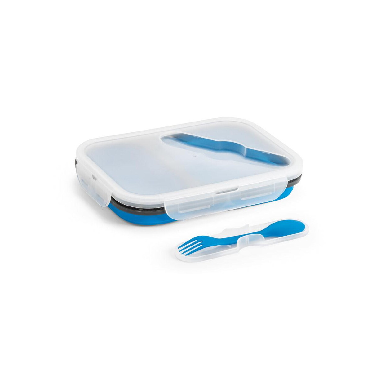 Lunchboxy z logo – dill. lunch box. wysuwane hermetyczne pudełko wykonane z silikonu i pp (480 i 760 ml) 93848_104-d DILL. Lunch Box. Wysuwane hermetyczne pudełko wykonane z silikonu i PP (480 i 760 mL) 93848_104-d