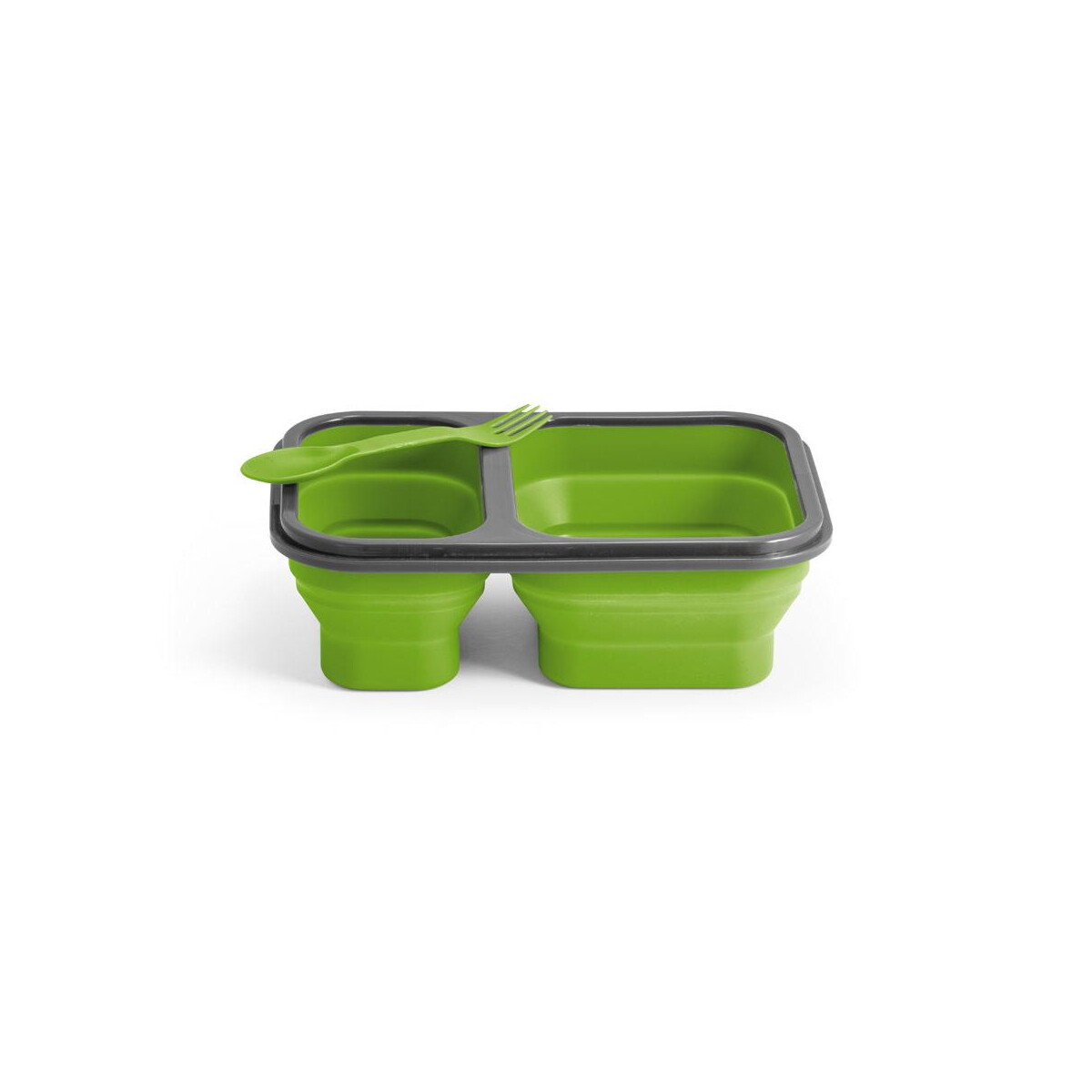 Lunchboxy z logo – dill. lunch box. wysuwane hermetyczne pudełko wykonane z silikonu i pp (480 i 760 ml) 93848_119-e DILL. Lunch Box. Wysuwane hermetyczne pudełko wykonane z silikonu i PP (480 i 760 mL) 93848_119-e