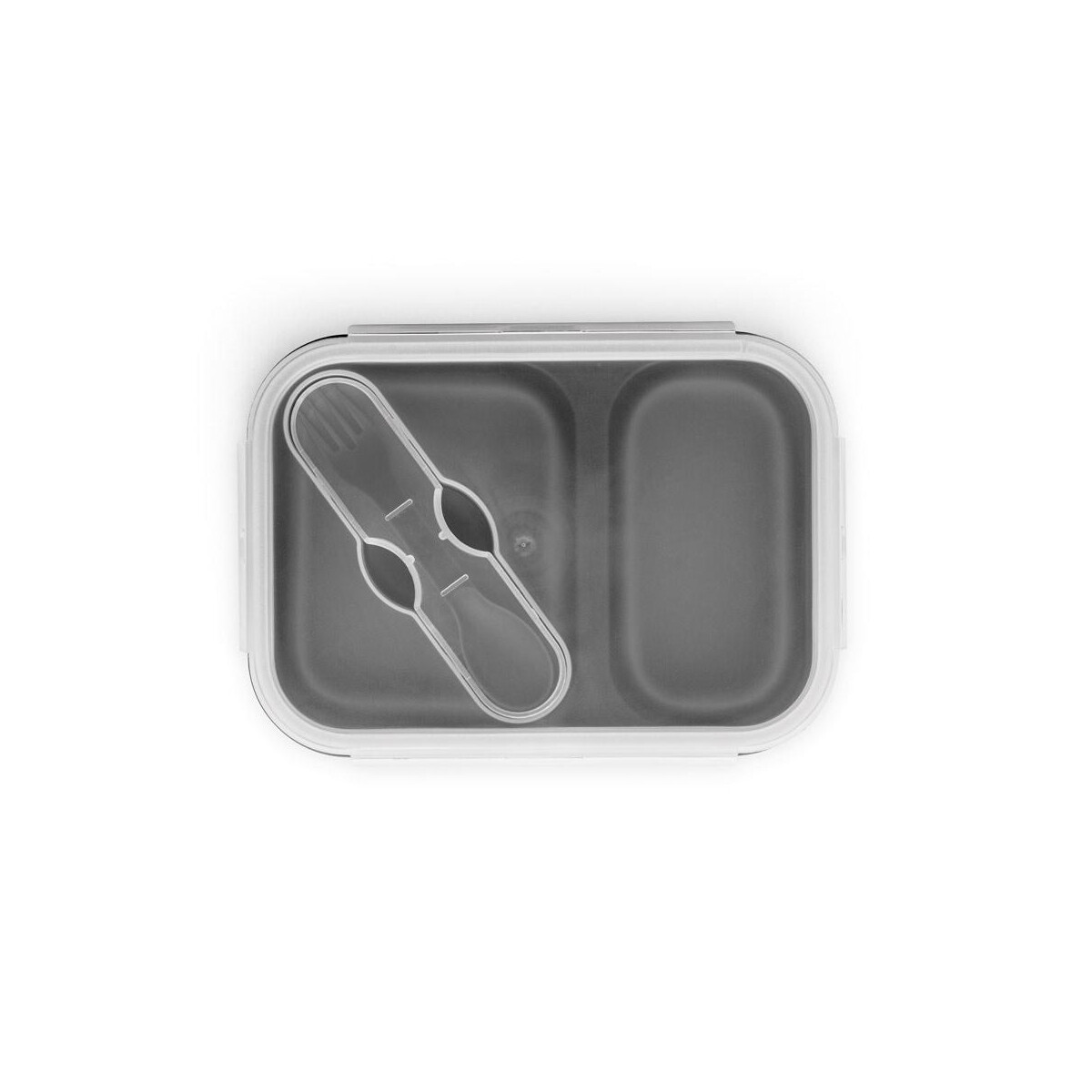 Lunchboxy z logo – dill. lunch box. wysuwane hermetyczne pudełko wykonane z silikonu i pp (480 i 760 ml) 93848_123-a DILL. Lunch Box. Wysuwane hermetyczne pudełko wykonane z silikonu i PP (480 i 760 mL) 93848_123-a