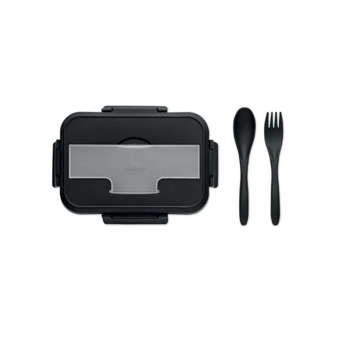 Lunchboxy z logo – lunch box ze sztućcami z pp makan mo6646-03-top Lunch box ze sztućcami z PP MAKAN mo6646-03-top
