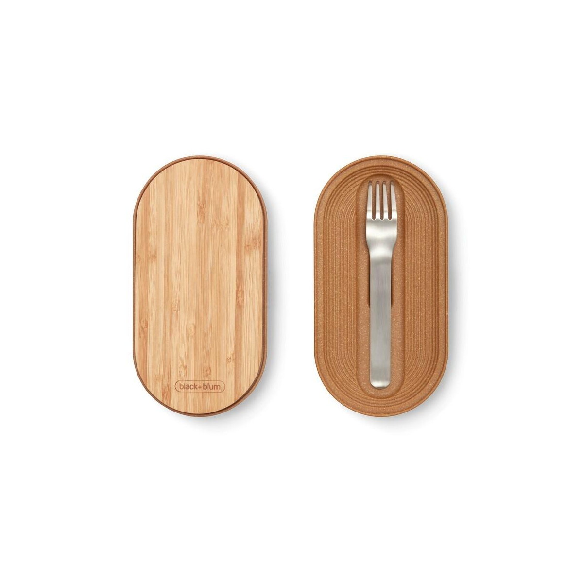 Lunchboxy z logo – lunchbox, pudełko śniadaniowe black+blum double bento P439.2002__B_10 Lunchbox, pudełko śniadaniowe Black+Blum Double Bento P439.2002__B_10
