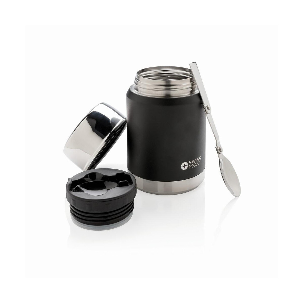 Lunchboxy z logo – próżniowy pojemnik na żywność 500 ml swiss peak elite P432.981__B_3 Próżniowy pojemnik na żywność 500 ml Swiss Peak Elite P432.981__B_3