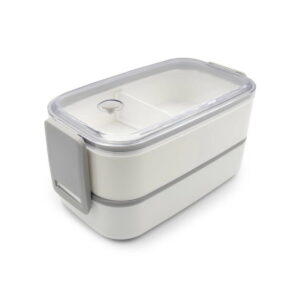 Pudełka śniadaniowe 2 w 1, 2x700 ml, sztućce | Cash V7246-02_AAA01