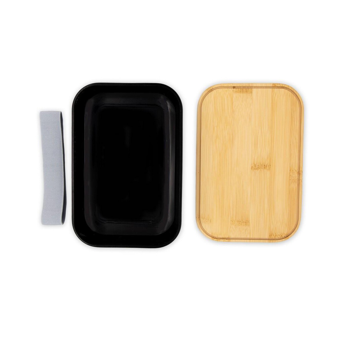 Lunchboxy z logo – pudełko śniadaniowe 850 ml, bambusowe wieczko | weston V7232-03_AAA03 Pudełko śniadaniowe 850 ml, bambusowe wieczko | Weston V7232-03_AAA03